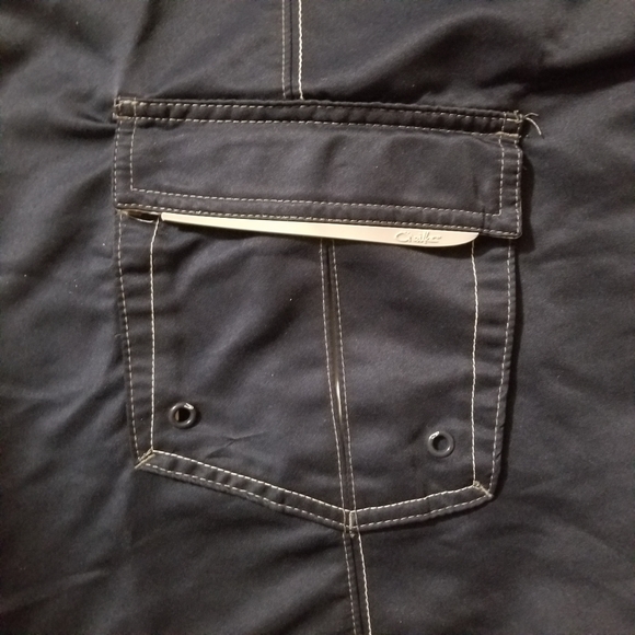 O'Neill Navy Blue Swim Surf Logo Board Shorts 2000s Men's Size 32 Inseam 11.5 - Picture 5 of 10